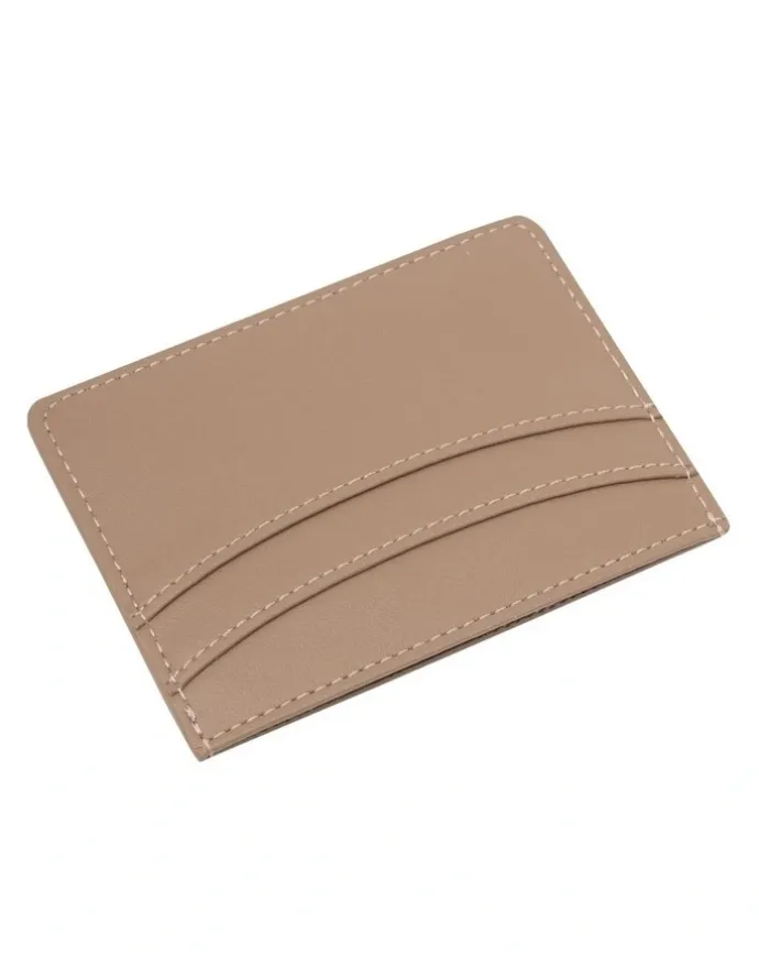 Mocha Donnette Simple Card Holder in Chestnut