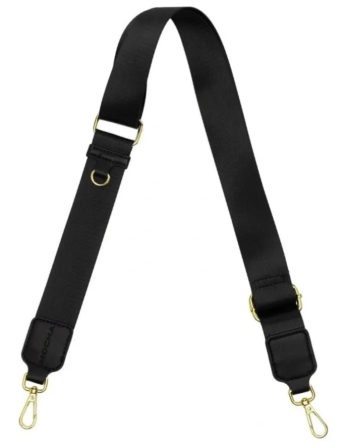 Mocha Ebby Black/Light Gold Strap