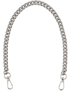 Mocha Ebby Metal Chain in Silver