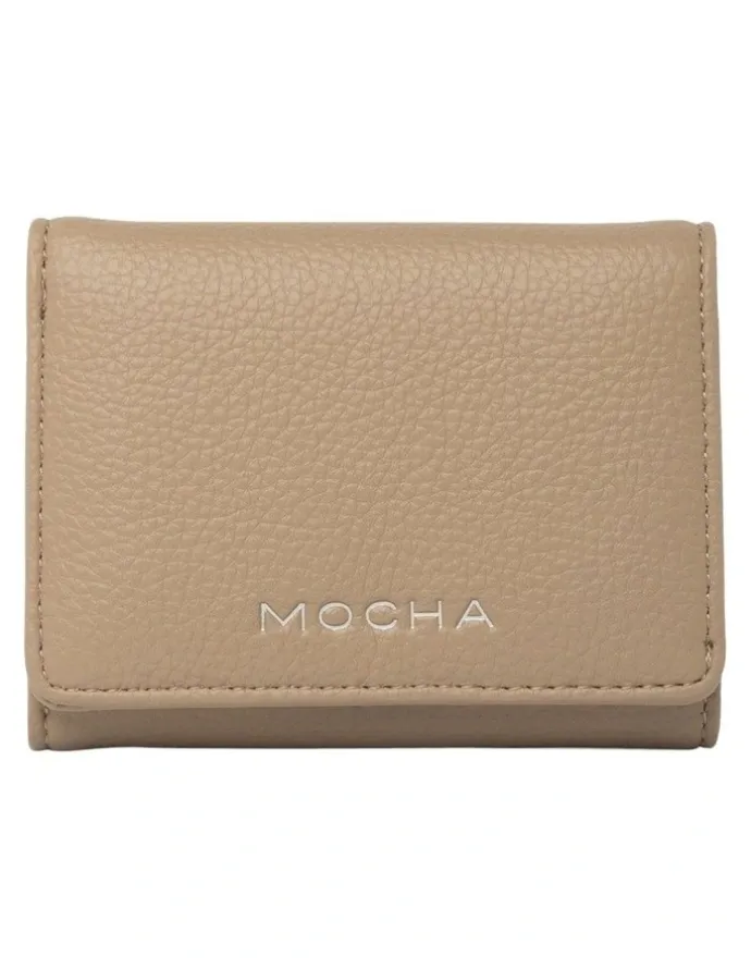 Mocha Emery Mini Wallet in Taupe