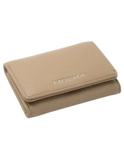 Mocha Emery Mini Wallet in Taupe