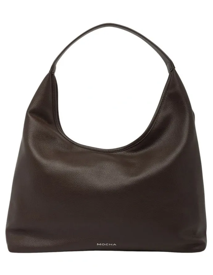 Mocha Emery Soft Shoulder Bag in Chocolate