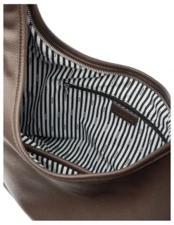 Mocha Emery Soft Shoulder Bag in Chocolate