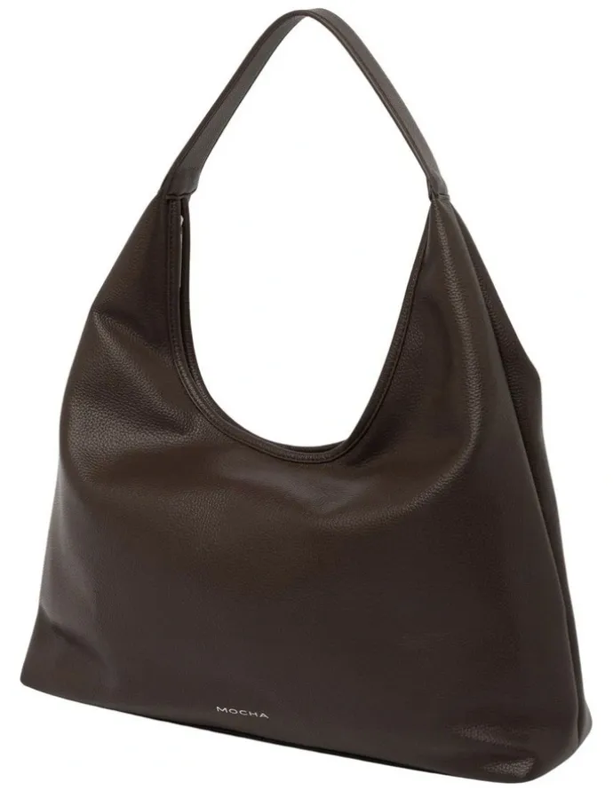Mocha Emery Soft Shoulder Bag in Chocolate