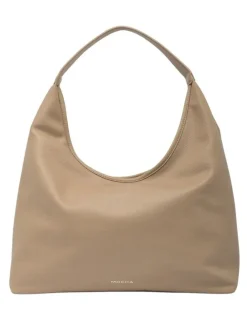 Mocha Emery Soft Shoulder Bag in Taupe