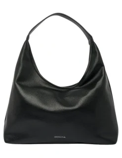 Mocha Emery Soft Shoulder Bag in Black