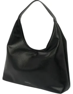 Mocha Emery Soft Shoulder Bag in Black
