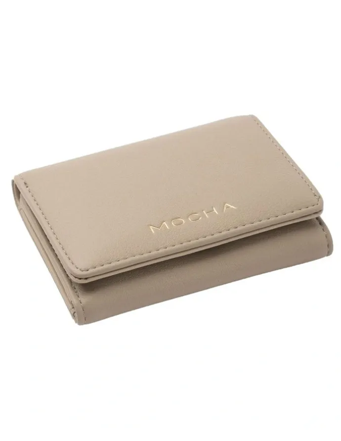 Mocha Isabella Mini Wallet in Nude