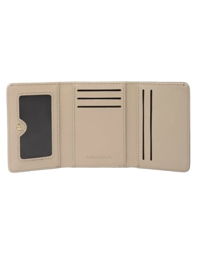 Mocha Isabella Mini Wallet in Nude