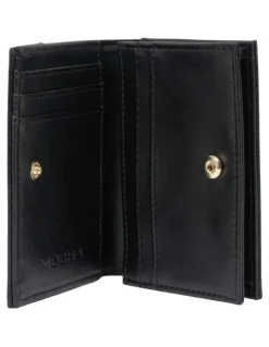 Mocha Josephine Small Wallet in Black