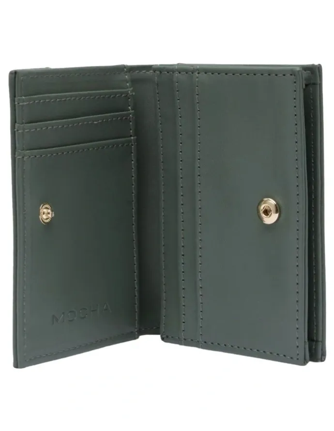 Mocha Josephine Small Wallet in Sage