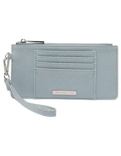 Mocha Longline Coin Card Holder in Blue
