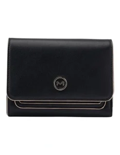 Mocha Madeline Wallet in Black
