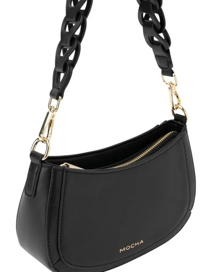 Mocha Mocha Avery Shoulder Bag in Black