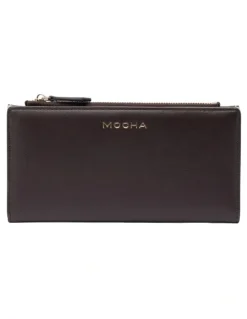 Mocha Mocha Classic Arya Wallet - Choc/Olive