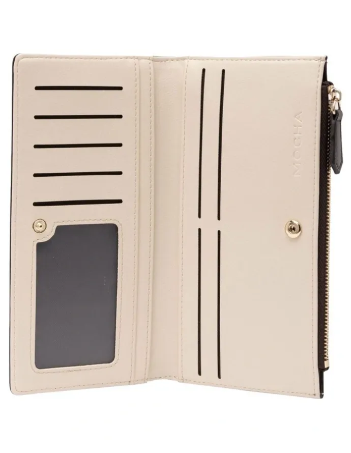 Mocha Mocha Classic Arya Wallet - Choc/Cream