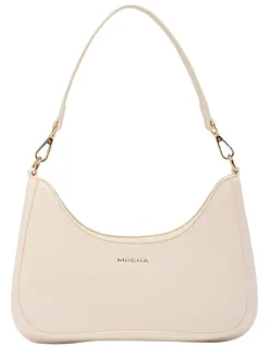 Mocha Mocha Daisy Wavy Shoulder Bag - Cream