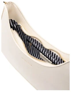 Mocha Mocha Daisy Wavy Shoulder Bag - Cream