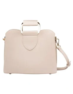 Mocha Mocha Freya Metal Handle Tote - Beige