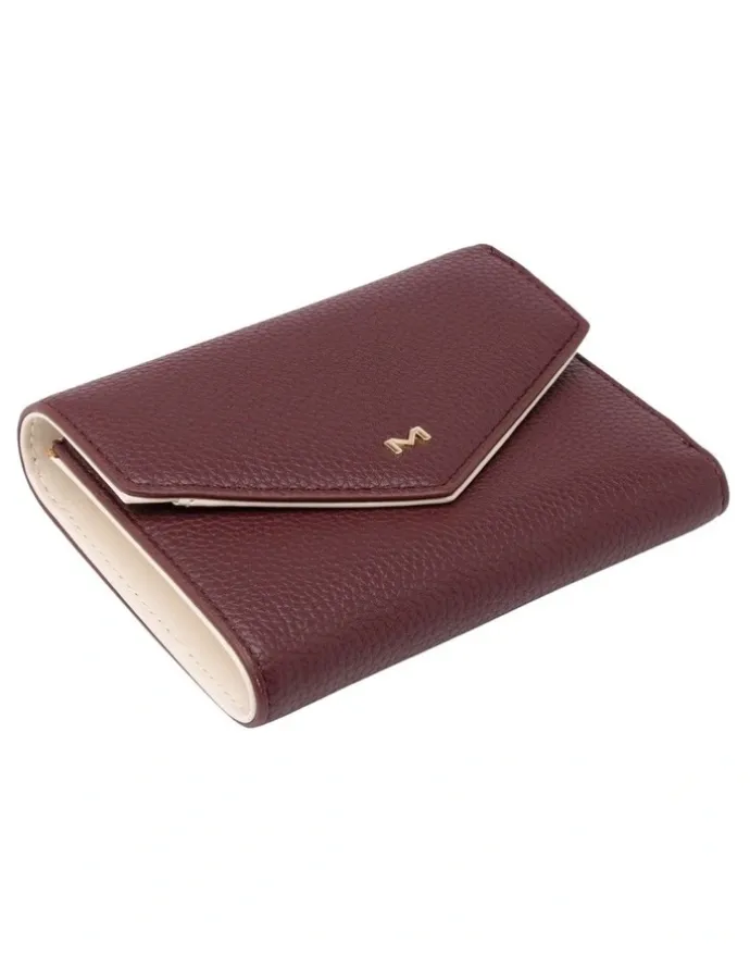 Mocha Mocha Rylee Two Tone Wallet - Burgundy/Cream
