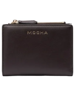 Mocha Mocha Small Classic Arya Wallet - Choc/Blue