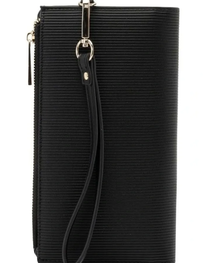 Mocha Penelope Wallet Clutch in Black