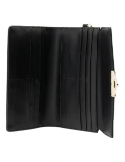 Mocha Penelope Wallet Clutch in Black