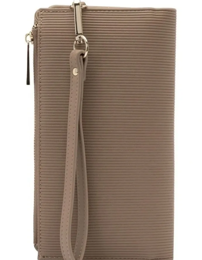 Mocha Penelope Wallet Clutch in Taupe