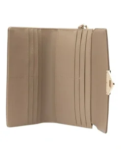Mocha Penelope Wallet Clutch in Taupe