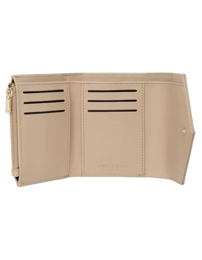 Mocha Rylee Small Wallet in Almond