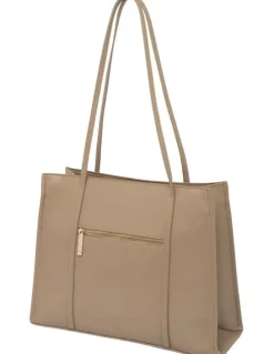 Mocha Stella Tote Bag in Almond