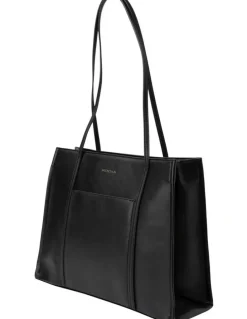 Mocha Stella Tote Bag in Black
