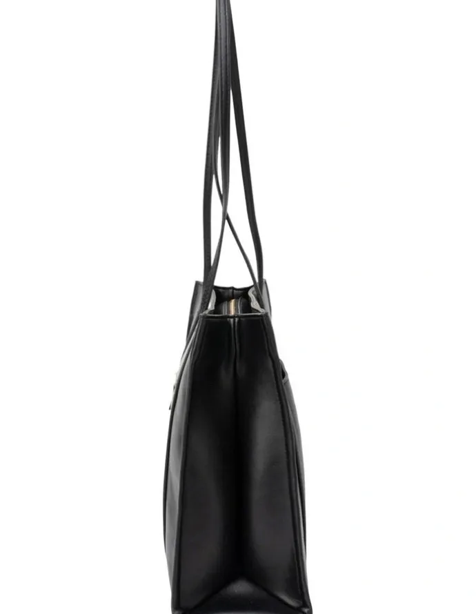 Mocha Stella Tote Bag in Black