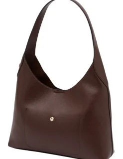 Mocha Terry Shoulder Bag in Dark Chocolate