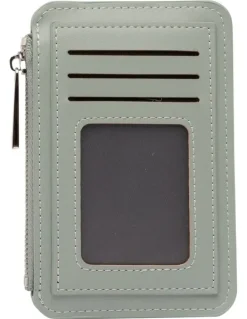 Mocha Tessa Coin Card Holder in Mint