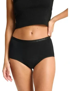 Modibodi Classic Period Full Brief Moderate Absorbency Black