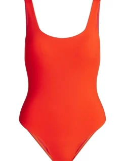 Modibodi Period Swimwear Scoop Neck One Piece Light Absorbency in Poinciana