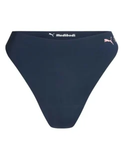 Modibodi Seamfree Active Hi Waist Period Thong Light Absorbency in Midnight