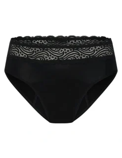 Modibodi Sensual Period Hi Waist Bikini Light Absorbency Black