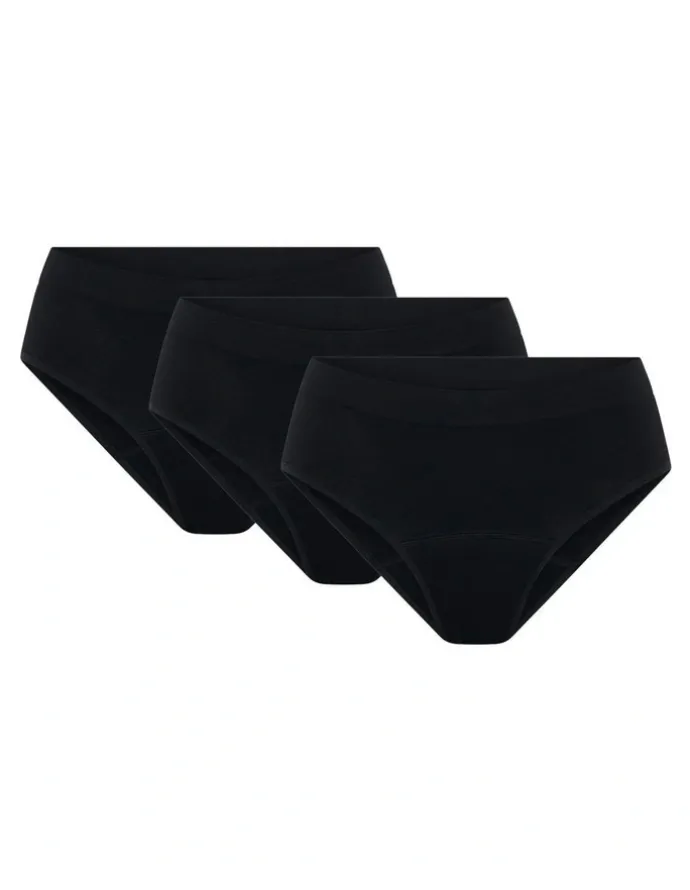 Modibodi Soft Stretch Seamless Period Underwear Bikini Brief 3 Pack in Moderate Absorbency