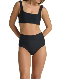 Modibodi Swimwear Period Hi-Waist Bikini Brief Light Absorbency in Black