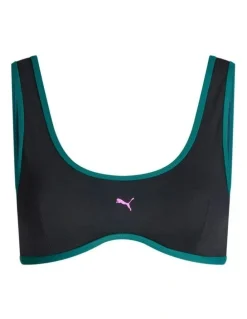 Modibodi Swimwear Scoop Bikini Top in Black Orchid