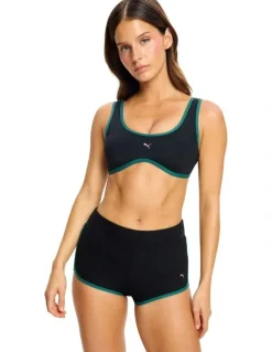 Modibodi Swimwear Scoop Bikini Top in Black Orchid