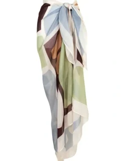 Morgan & Taylor Aquata Beach Sarong in Blue
