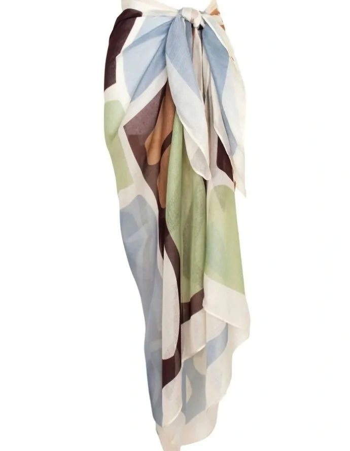 Morgan & Taylor Aquata Beach Sarong in Blue