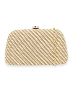 Morgan & Taylor Brooke Clutch in Beige