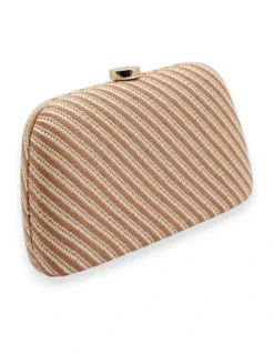 Morgan & Taylor Brooke Clutch in Beige