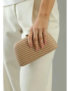 Morgan & Taylor Brooke Clutch in Beige