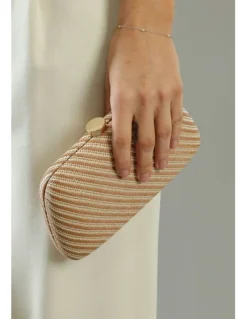 Morgan & Taylor Brooke Clutch in Beige