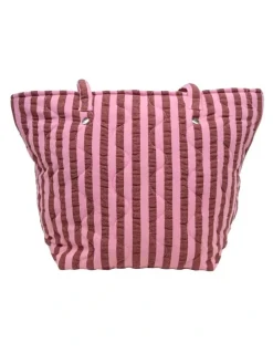 Mosey Me Sundae Seersucker Quilted Tote Bag in Multi
